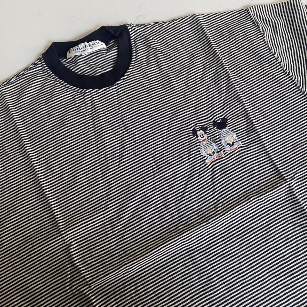 Vintage Donaldson Disney Mickey Mouse  Rare‎ Double Embroidery 90s  Size large
